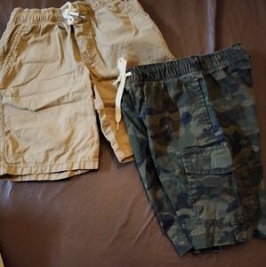 Tan and Camouflage Cargo Shorts 2 For $8